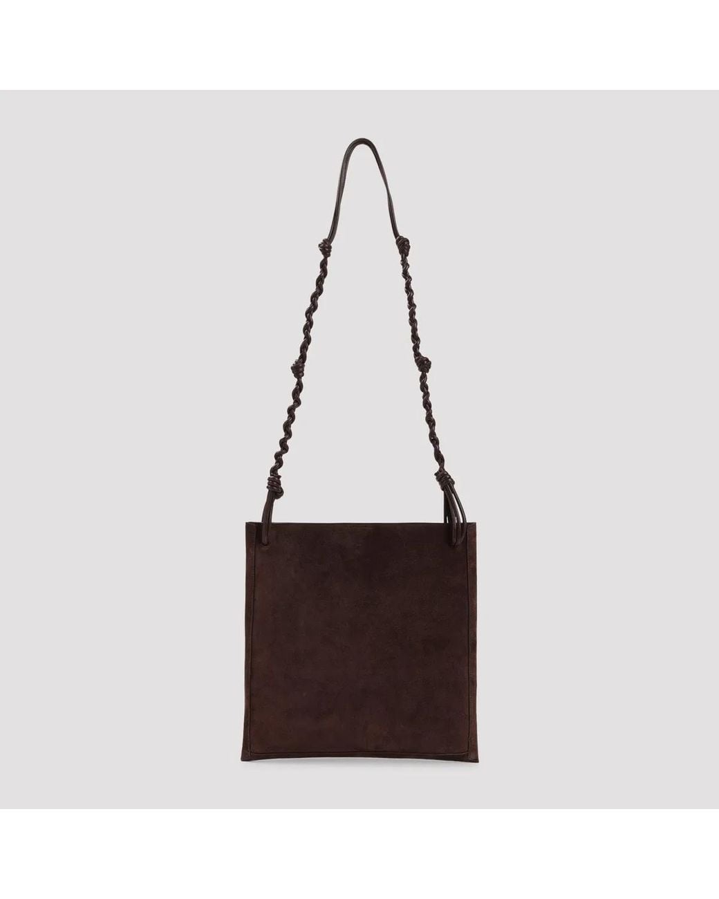 Jil Sander Brown Chocolate Plum Tangle Silm Bag for men