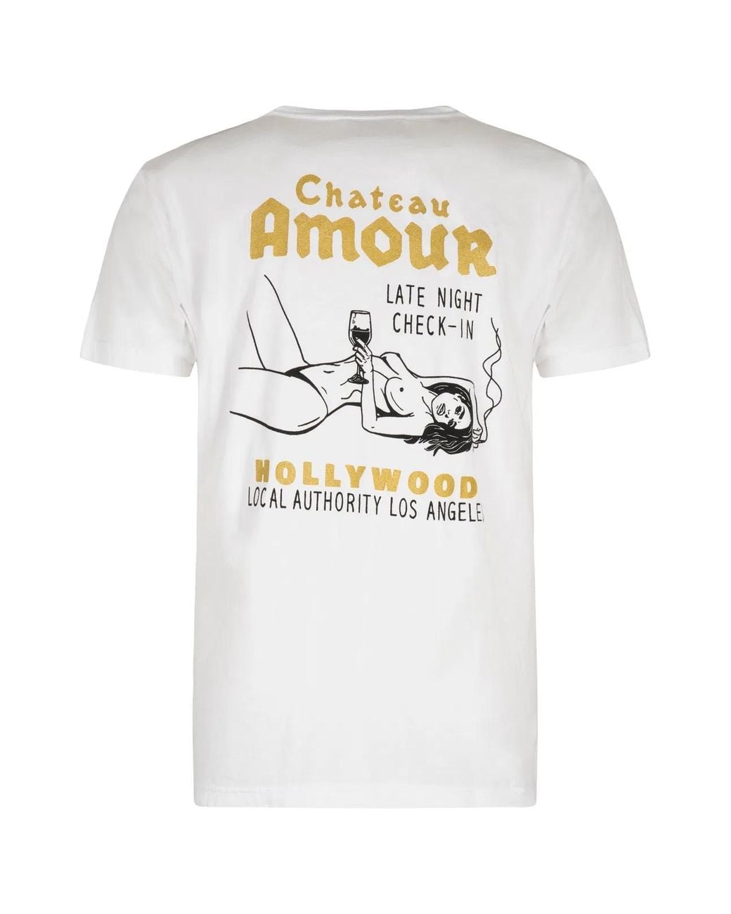 Local Authority White Cotton Crew-Neck T-Shirt for men