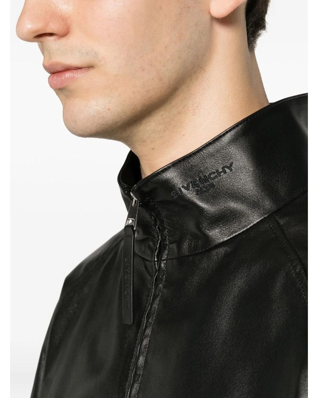 Givenchy Black Lamb Leather Jacket for men