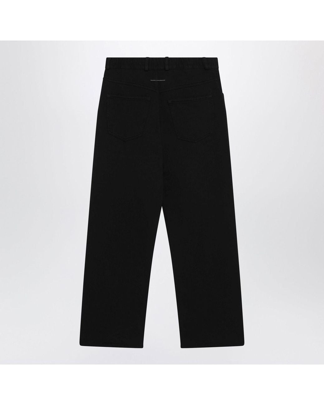 MM6 by Maison Margiela Black Cotton Trousers for men