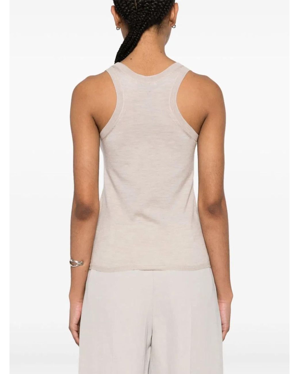Max Mara Natural Cashmere Tank Top