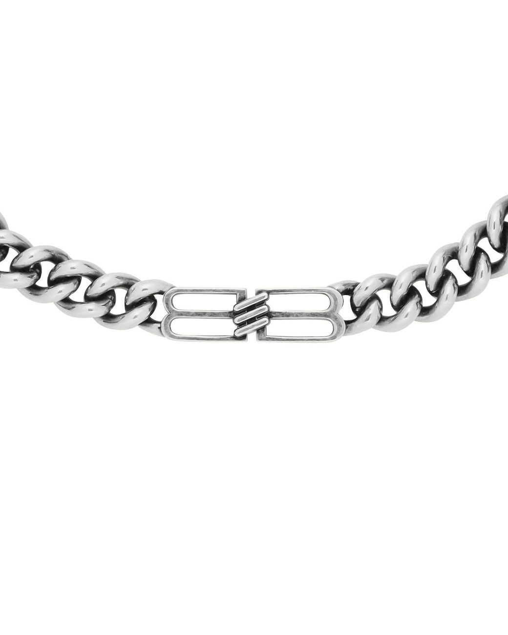 Balenciaga Metallic Bb Icon Necklace for men