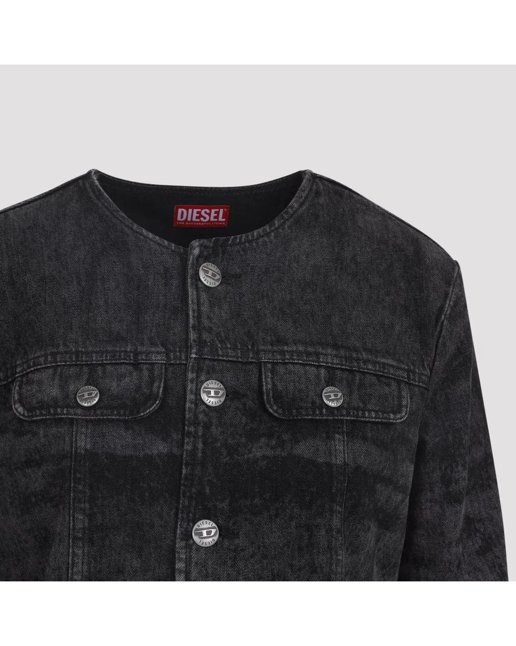 DIESEL Black Cotton De-Graffy Jacket