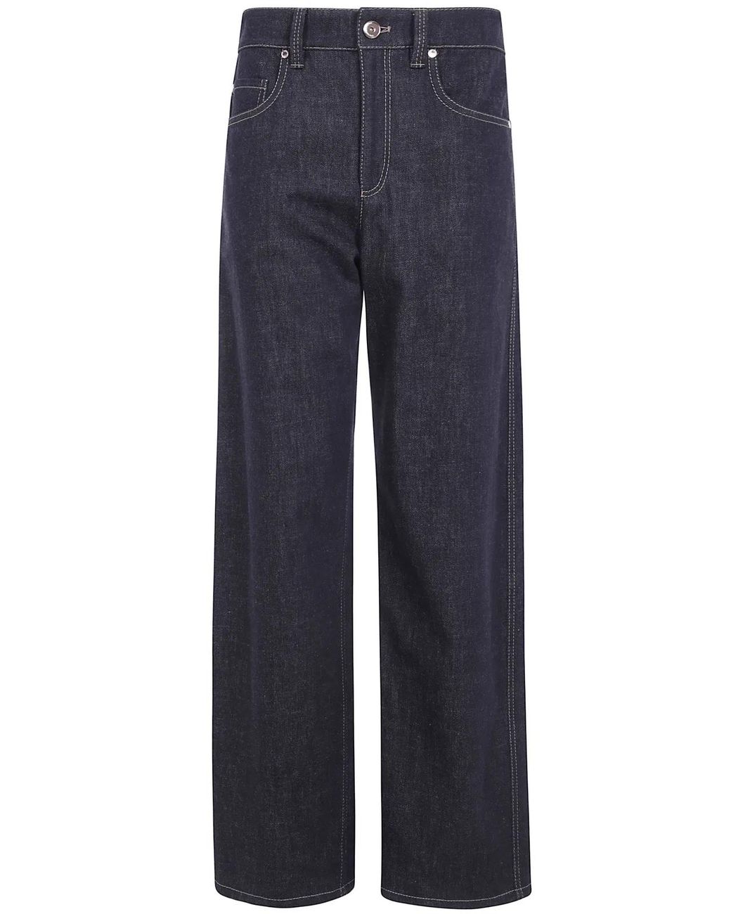 Brunello Cucinelli Blue Denim Pants