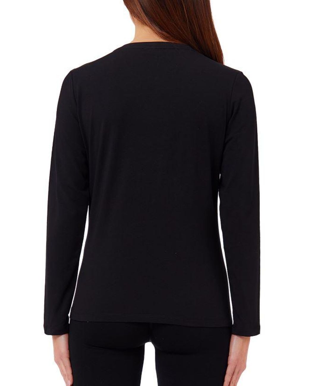 Liu Jo Black Cotton Elastane T Shirt