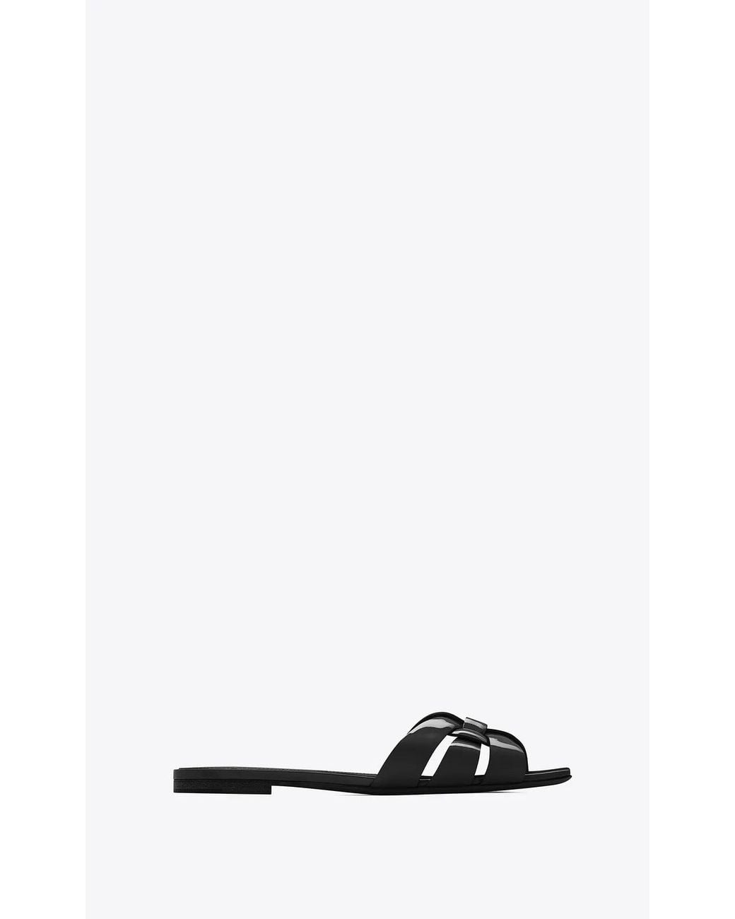 Saint Laurent Black Tribute Mules