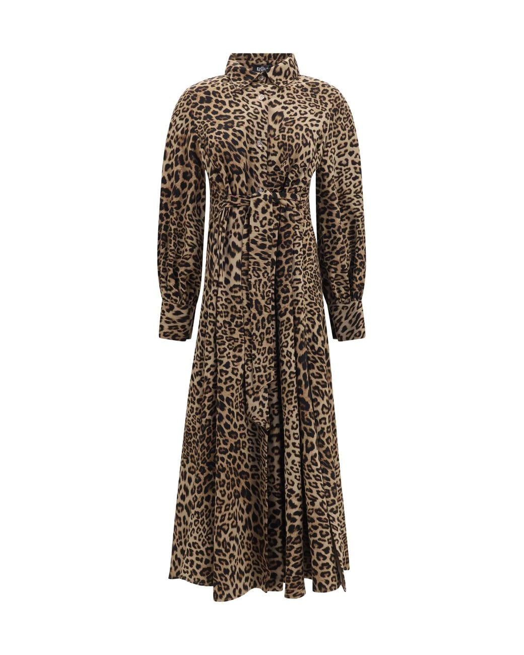 Adidas By Stella McCartney Multicolor Adidas By Stella Mccartney Leopard-Print Long-Sleeved Dress With High Neck