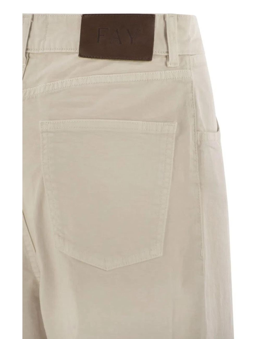 Fay Natural 5-Pocket Trousers