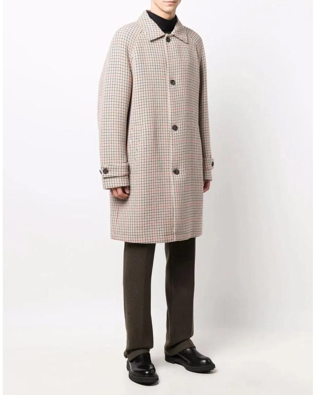 Boss Natural Boss X Russell Athletic Dejam Houndstooth Coat for men