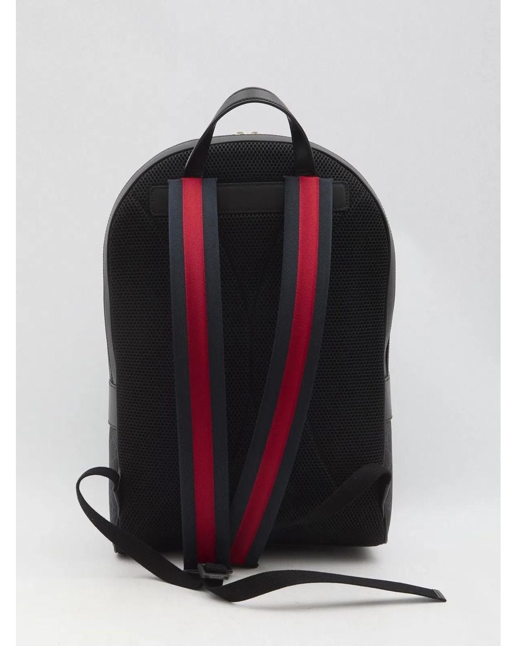 Gucci Black Medium Backpack Gg Supreme for men