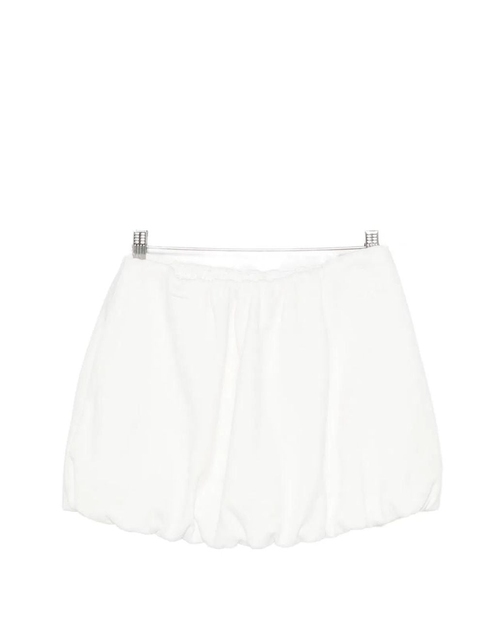 DUNST White Cotton Mini Skirt