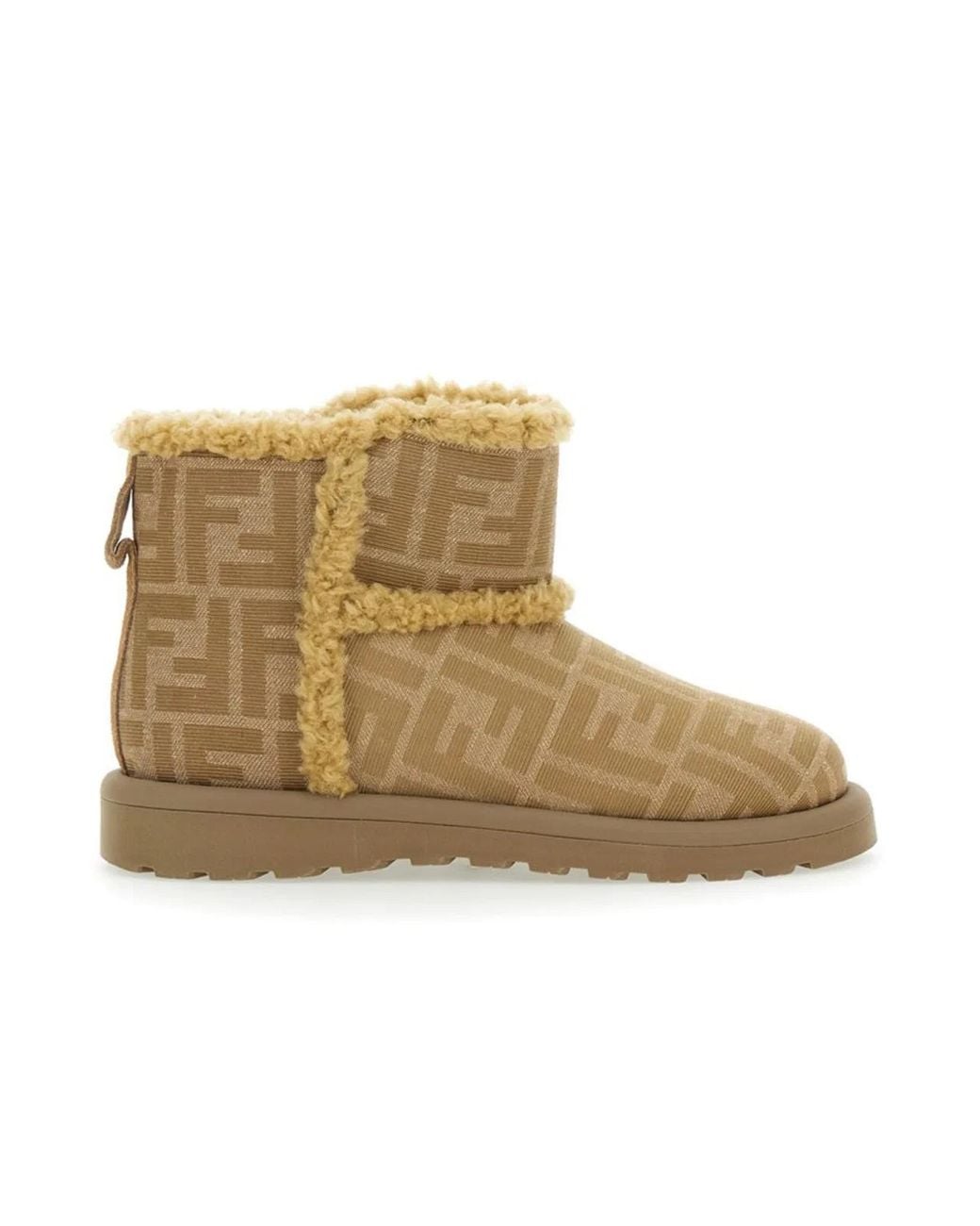Fendi Natural Boots Polyamide