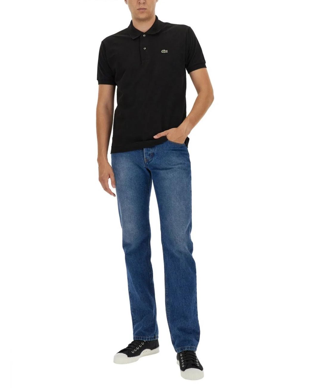 Lacoste Black Classic Polo for men