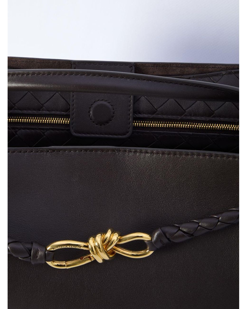 Bottega Veneta Black Andiamo Shoulder Bag