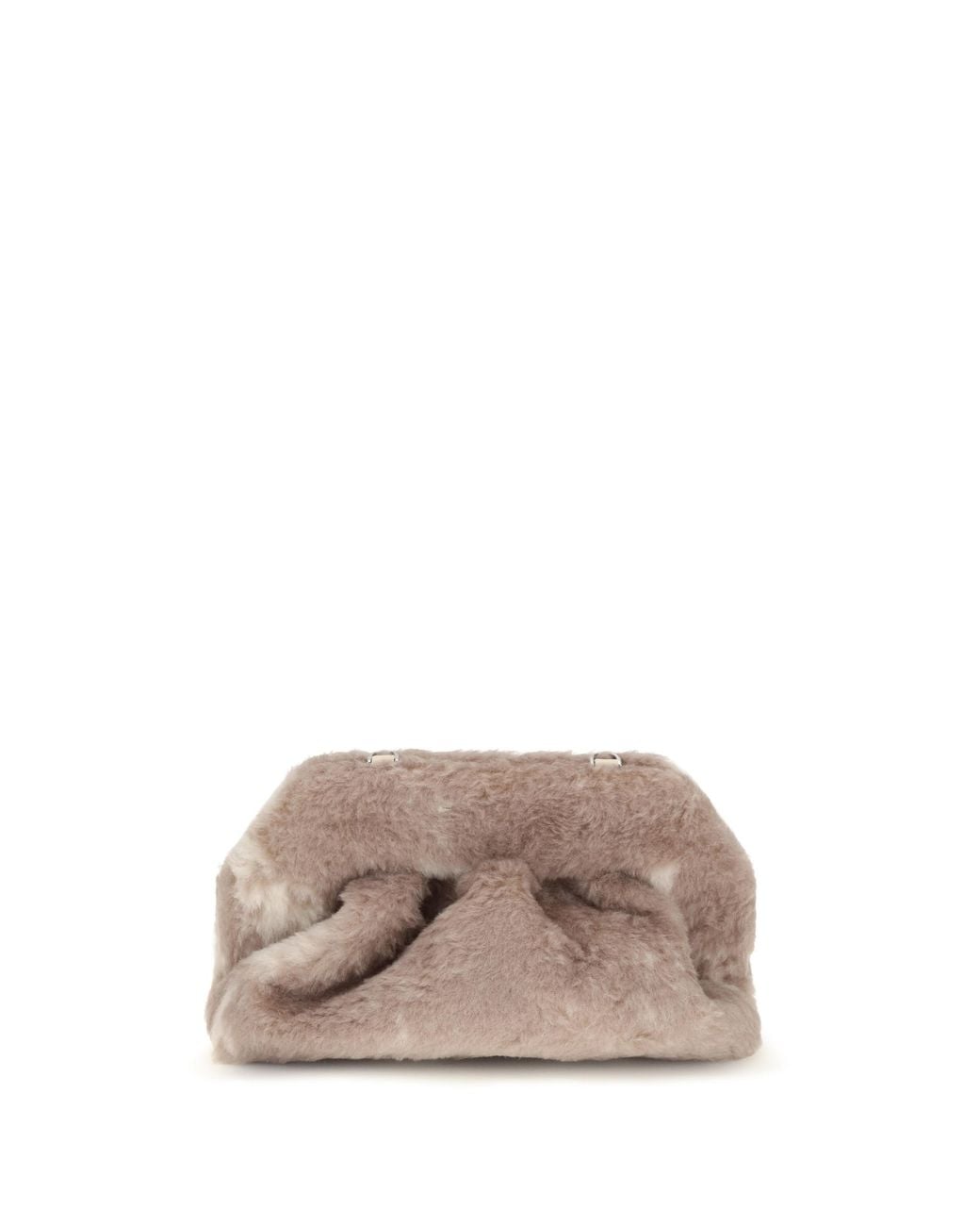 THEMOIRÈ Gray Medium Bios Fur Potato Pouch