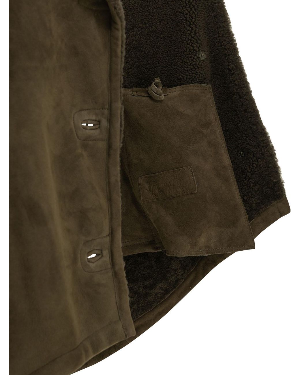 Salvatore Santoro Green Shearling Jacket