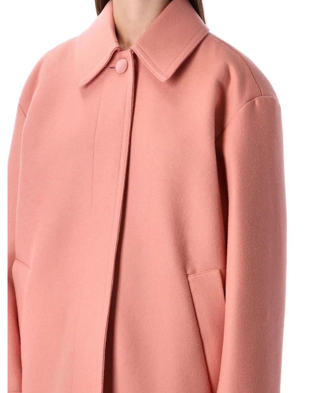 Fendi Pink Wool Coat