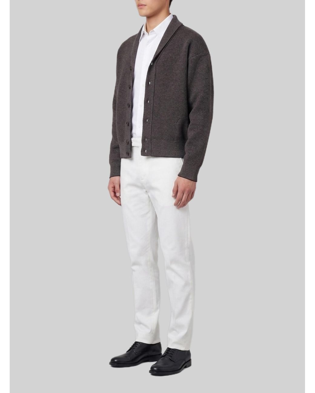 Jacquemus Gray Pelota Cardigan for men