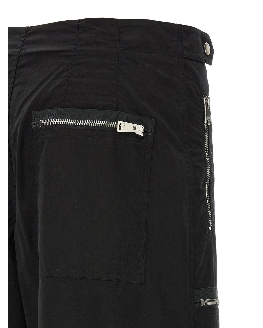 Fendi Black Cotton Cargo Pants
