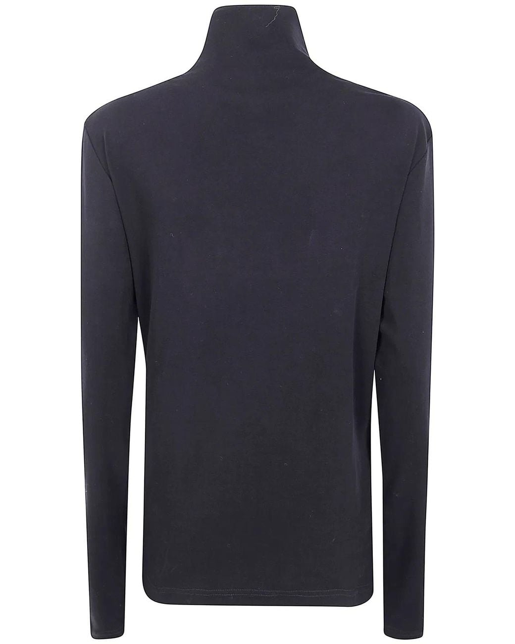 Y's Yohji Yamamoto Blue Ka- Back Button Off-Neck T