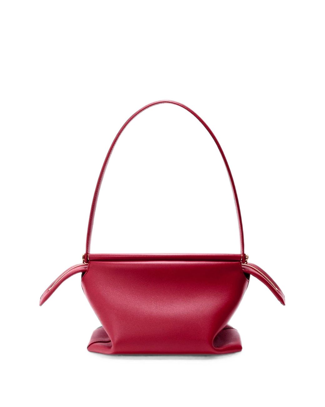 Loewe Red Small Whisker Glazed Leather Bag