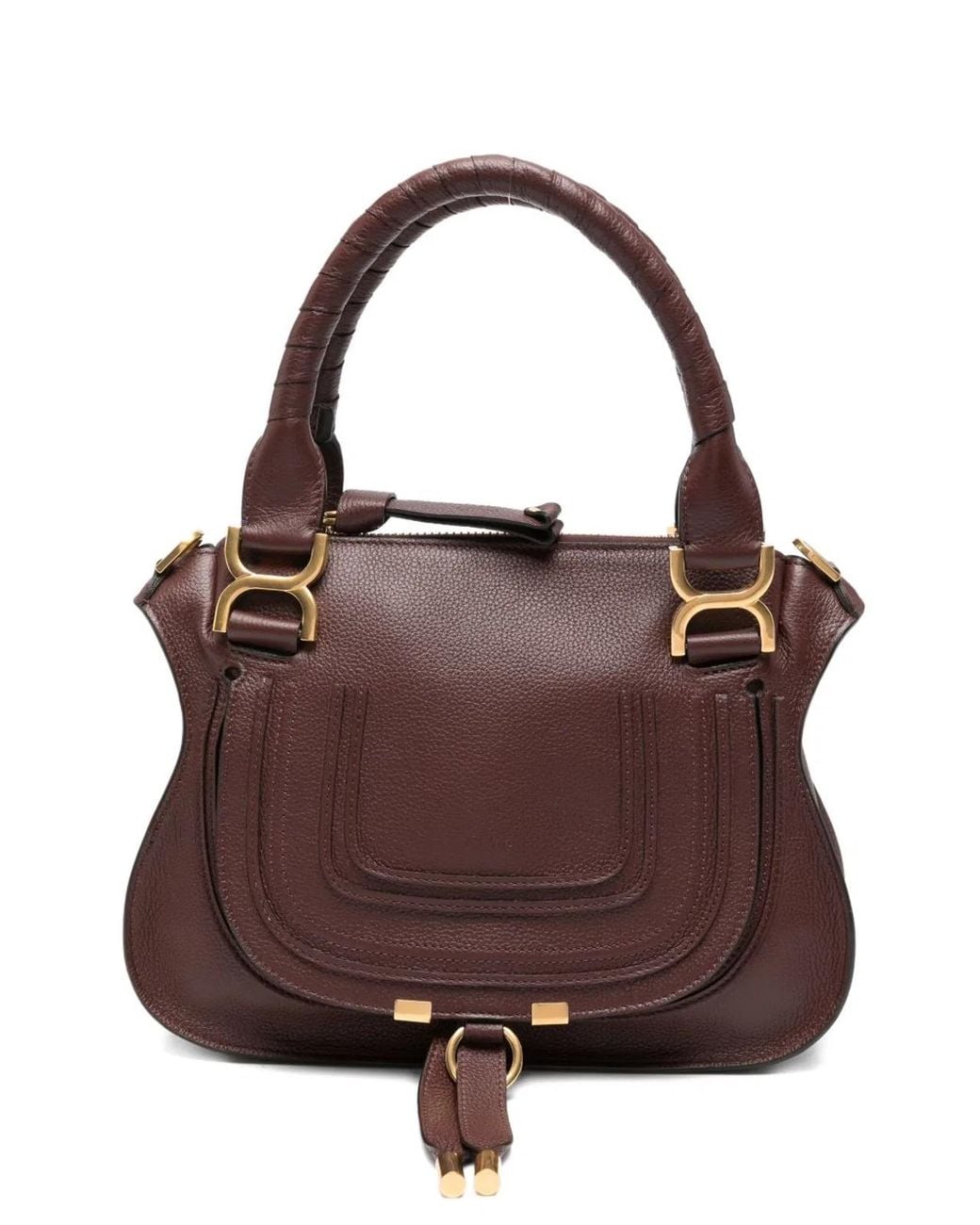 Chloé Brown Small Marcie Tote Bag