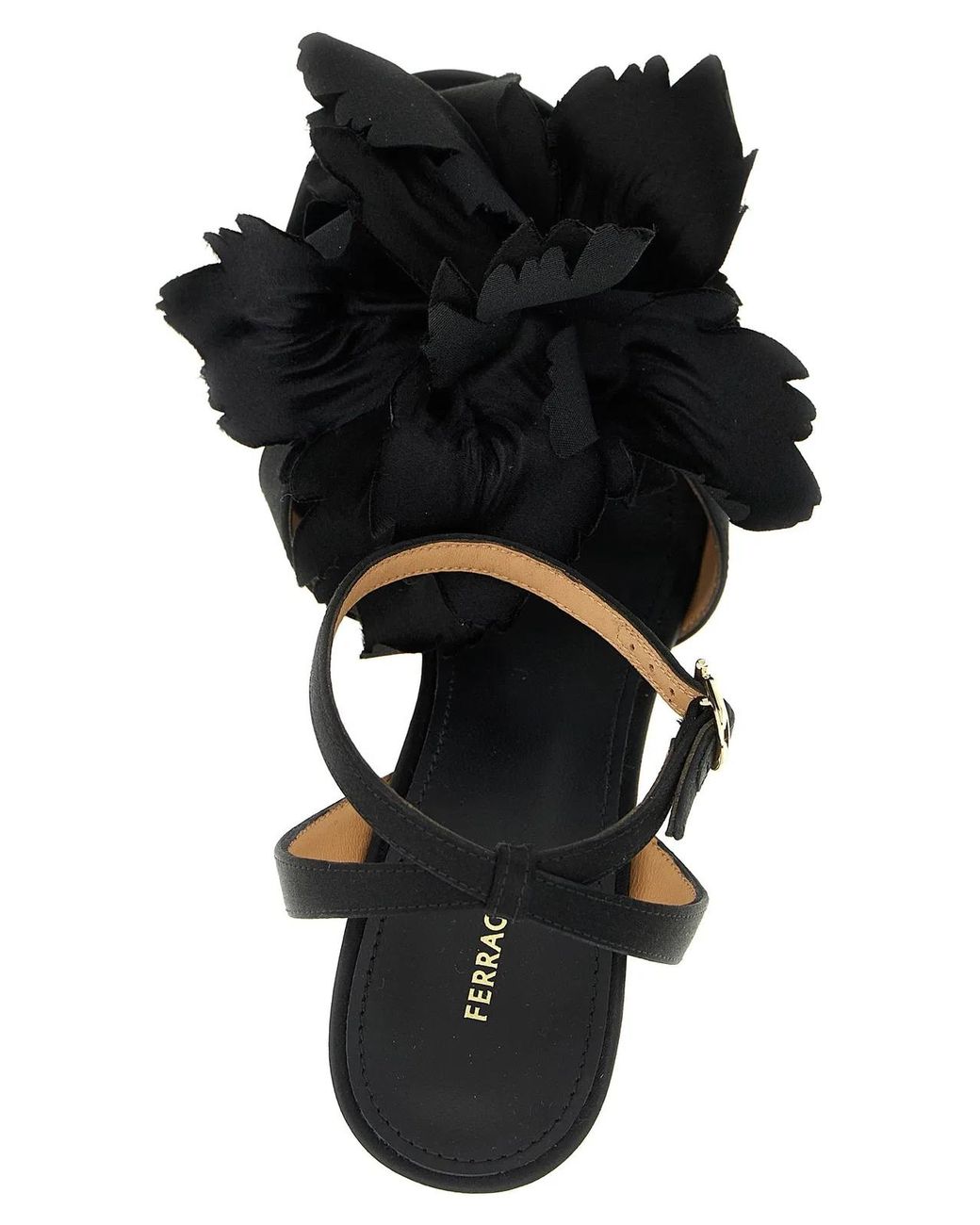 Ferragamo Black 'Ghilly' Sandals