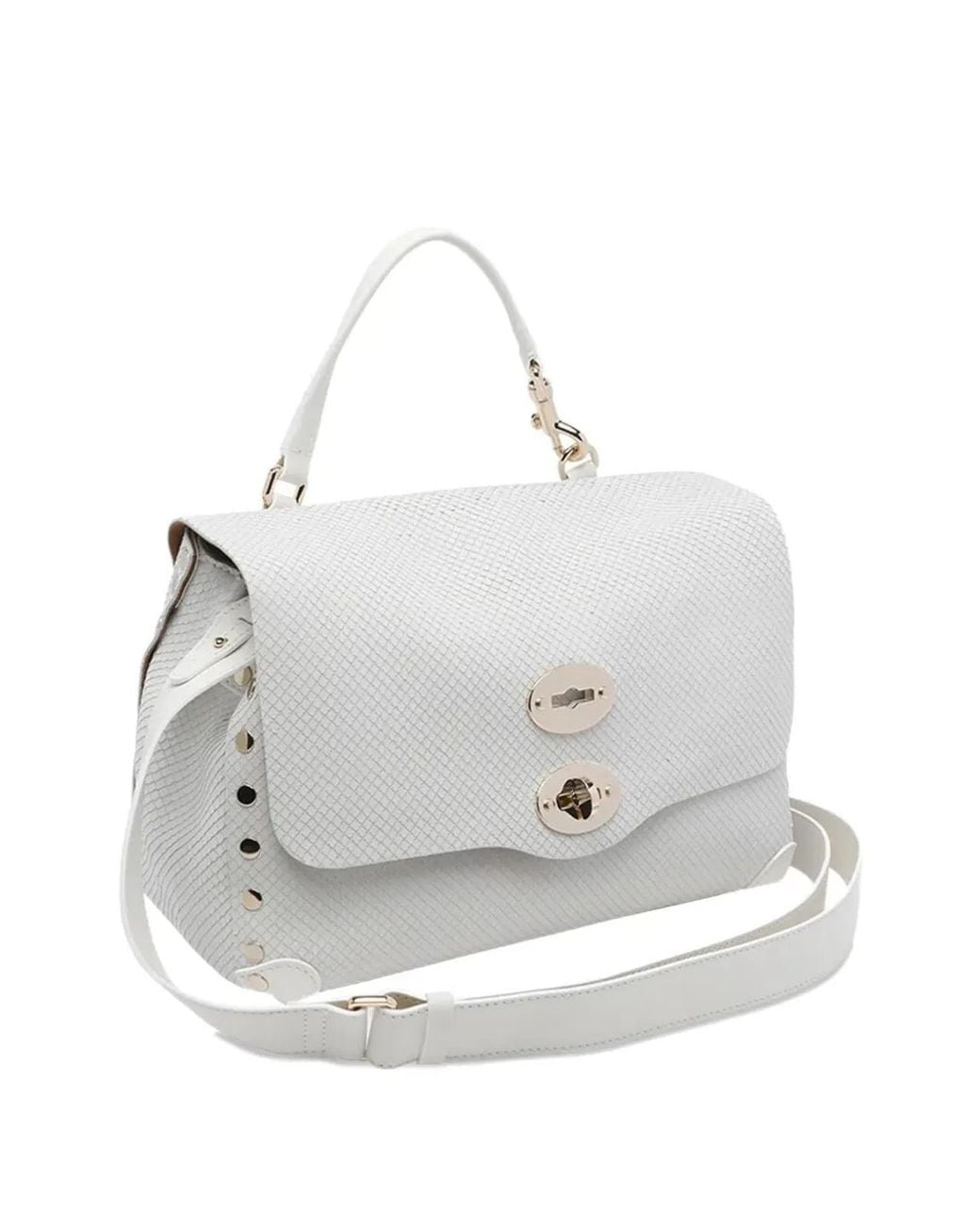 Zanellato White "Postina Amoretto" Small Messenger Bag