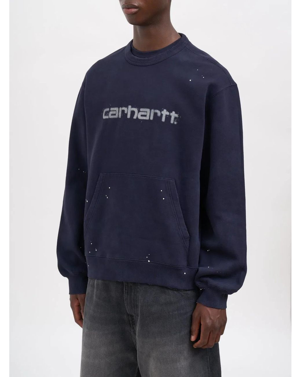 Carhartt Blue Felpa Girocollo Painter for men