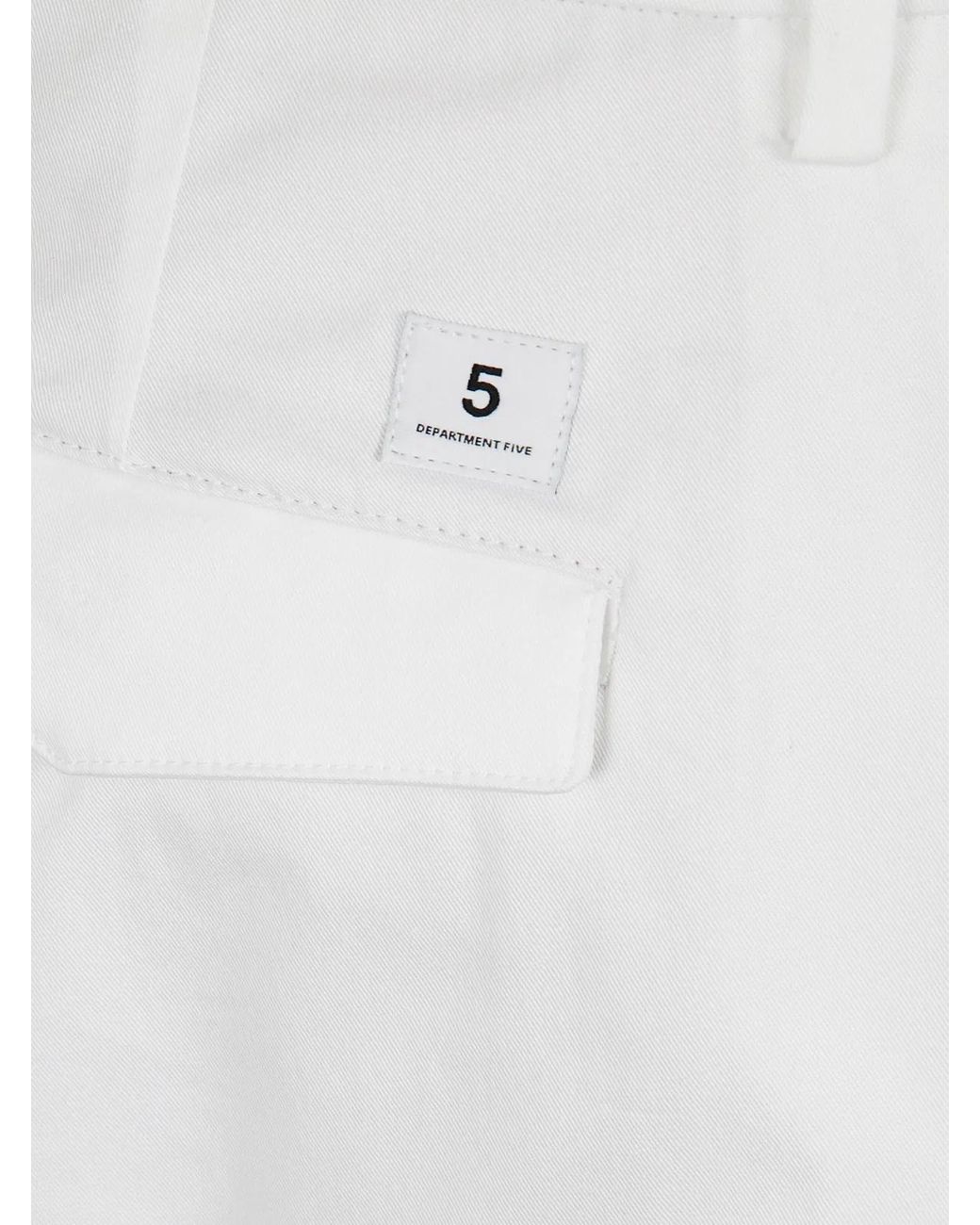 Department 5 White Chino Prince Slim Crop for men