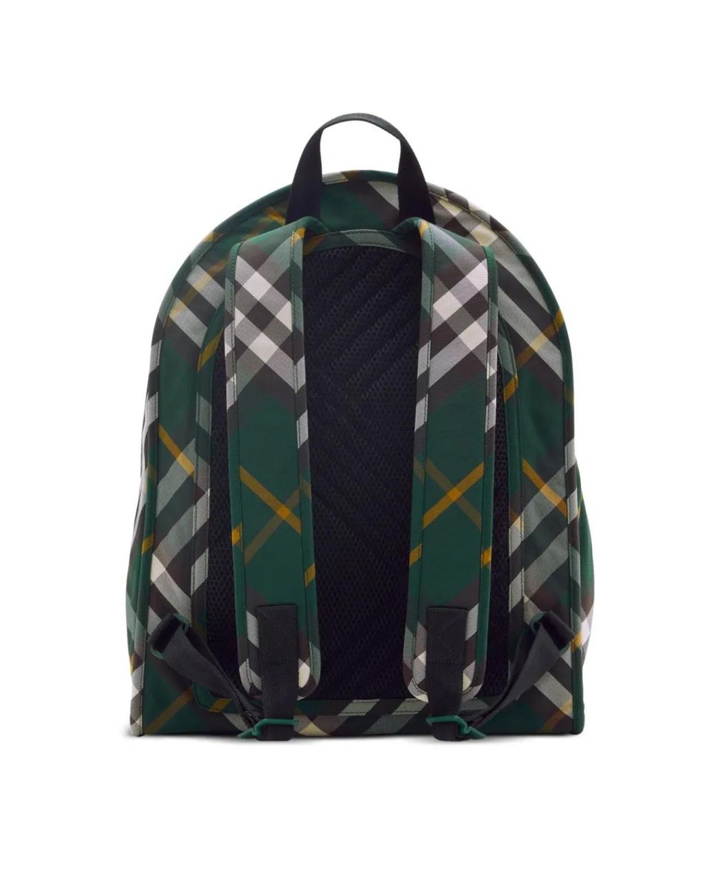 Burberry Green Shield Check Nylon Backpack for men