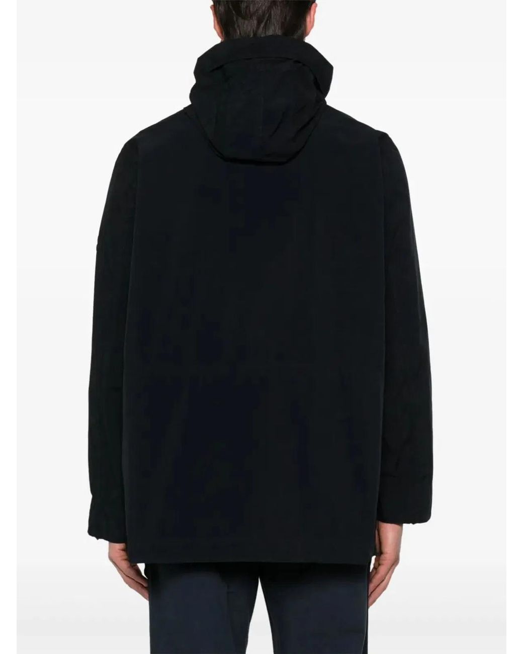 Stone Island Black Short Parka for men