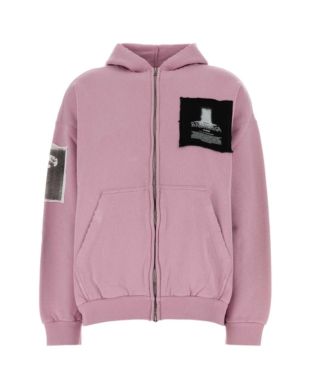 Balenciaga Pink Zip Up Hoodie