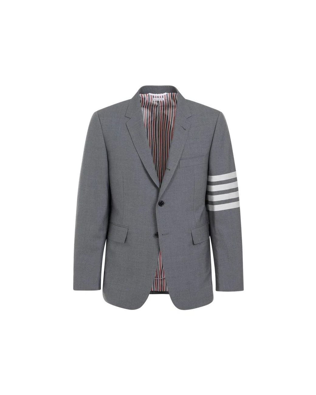 Thom Browne Gray Wool Jacket, Stylish And Warm for men