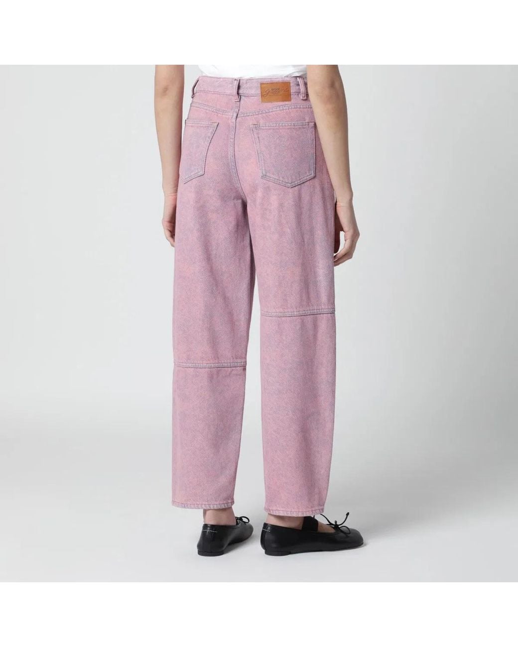 Ganni Pink Starry Washed Jeans