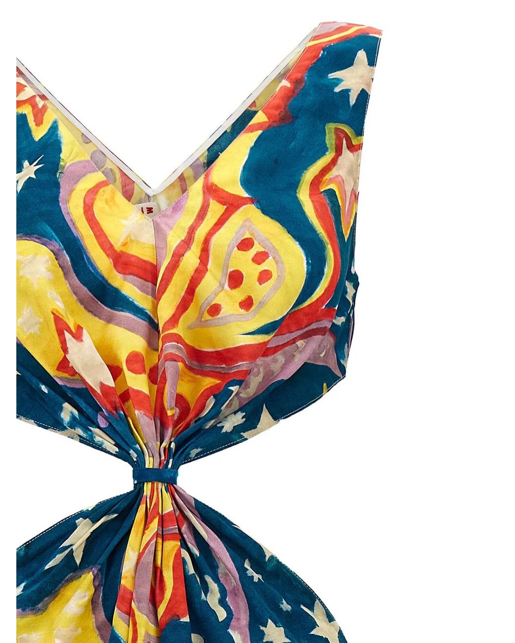 Marni Blue 'No Vacancy Inn' Capsule High Summer Long Dress