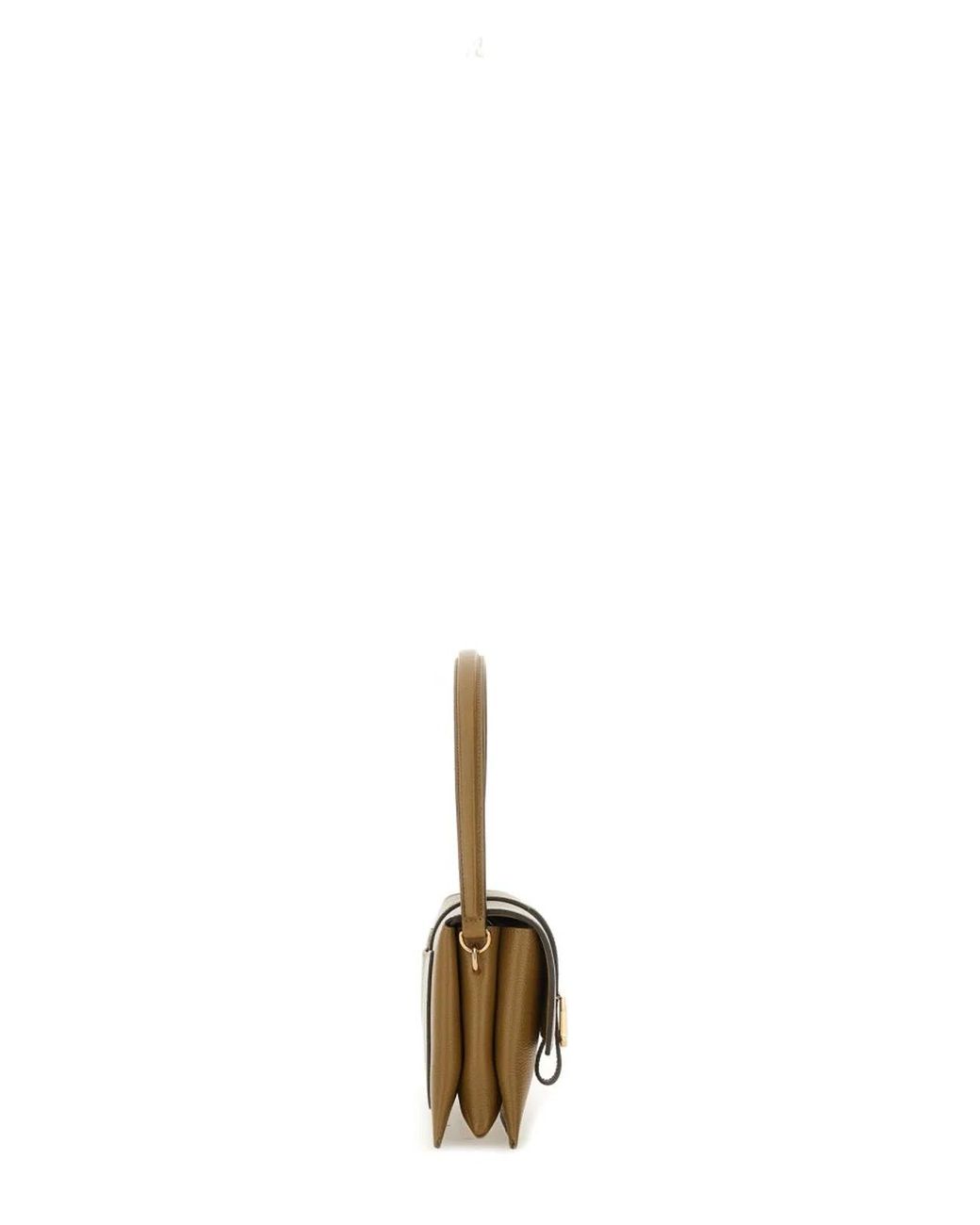 Tod's Brown T Timeless Flap Bag