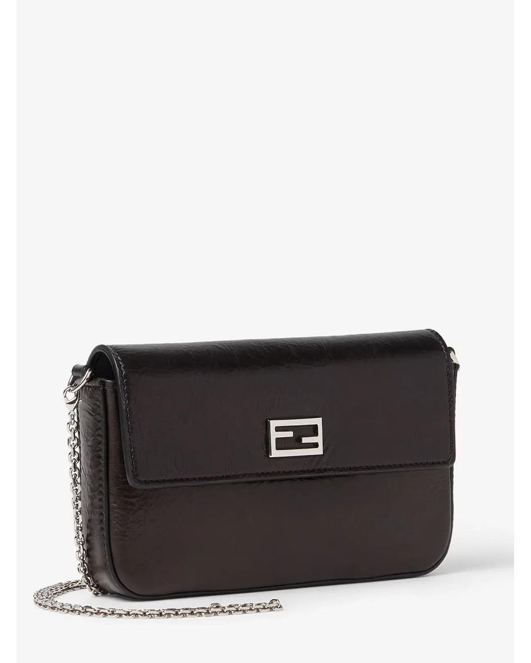 Fendi Black Wallet On Chain Tube