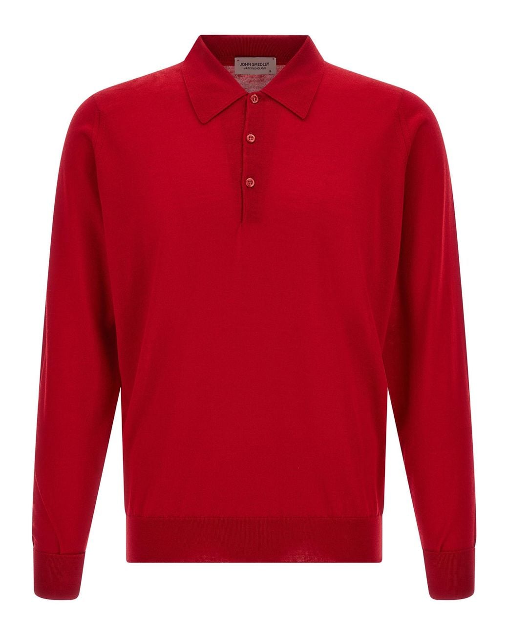 John Smedley Red 'Dorset' Polo Shirt for men