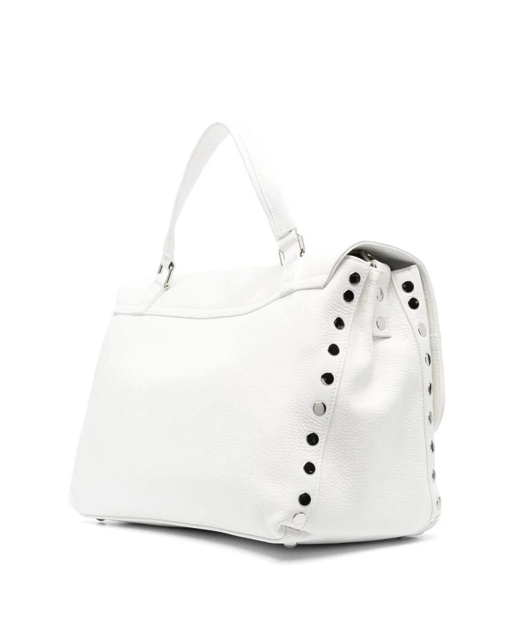 Zanellato White Medium Postina Daily Giorno Bag