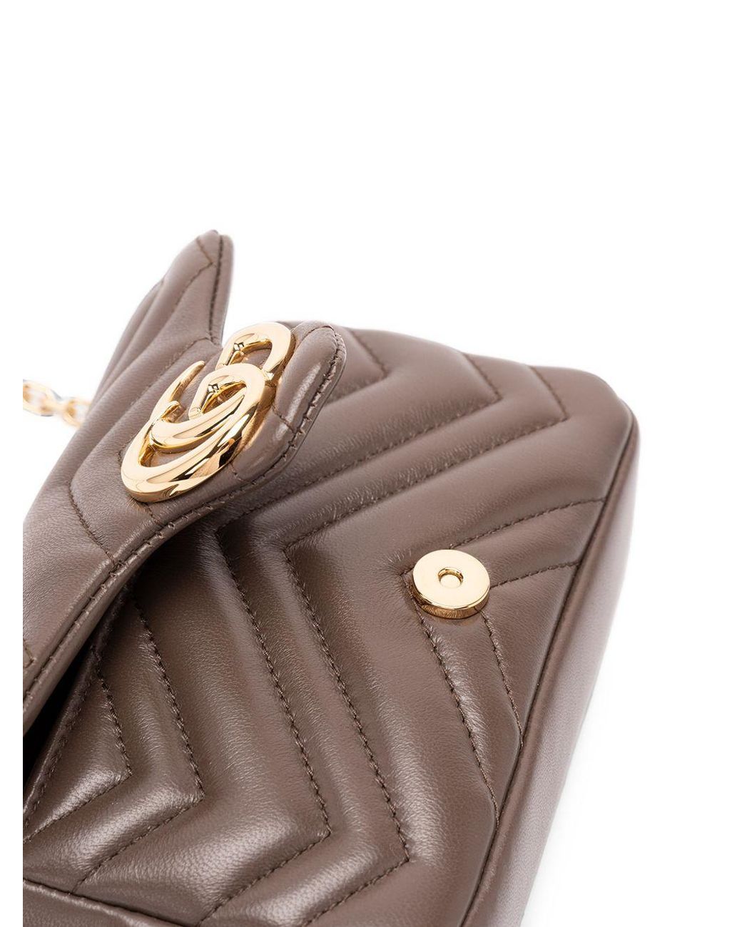 Gucci Metallic Gg Marmont Shoulder Bag