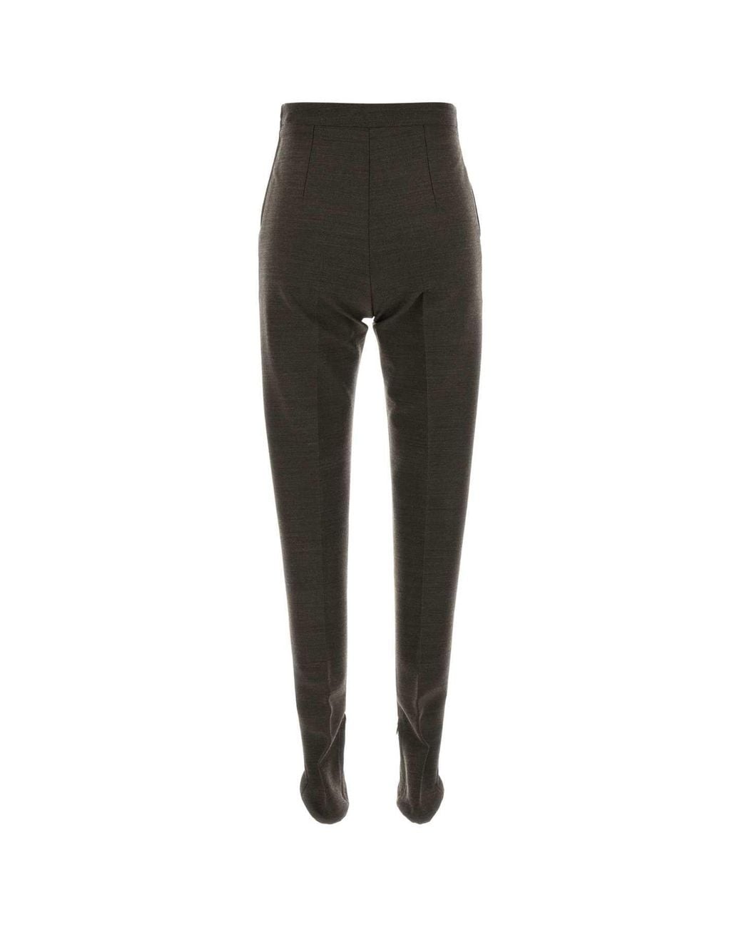 Jil Sander Black Mud Stretch Wool-Blend Pants
