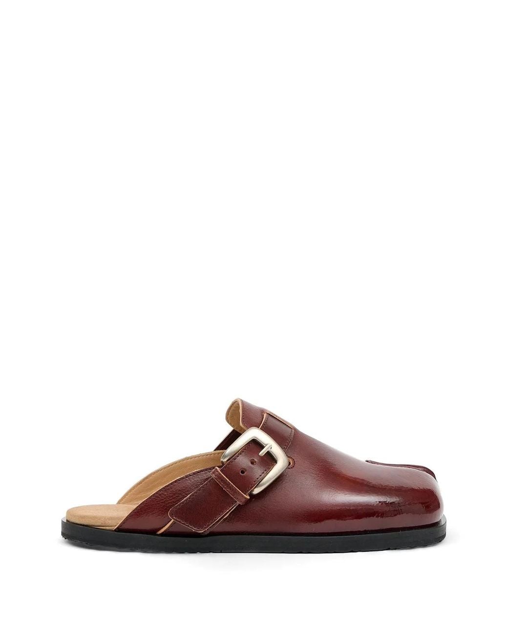 Maison Margiela Brown Tabi Buckle-Fastening Mules for men