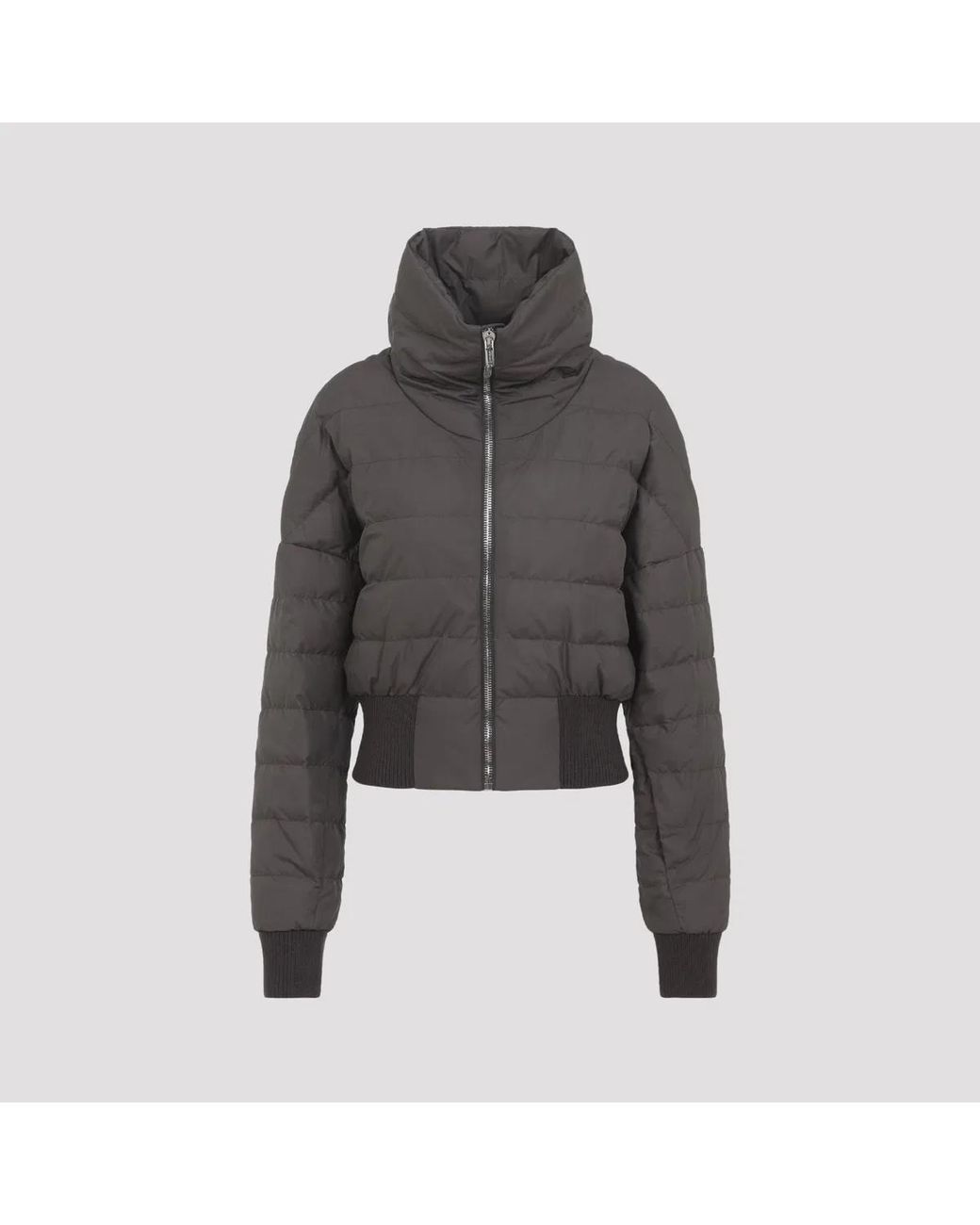 Moncler Gray Dark Dust Cropped Jacket