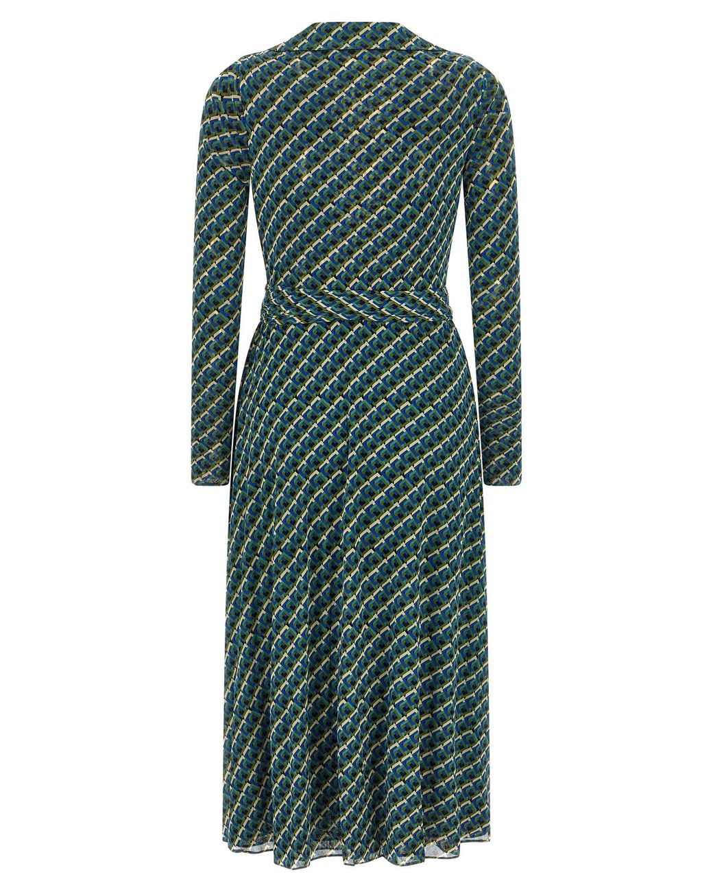 Diane von Furstenberg Green 'Phoenix' Reversible Dress