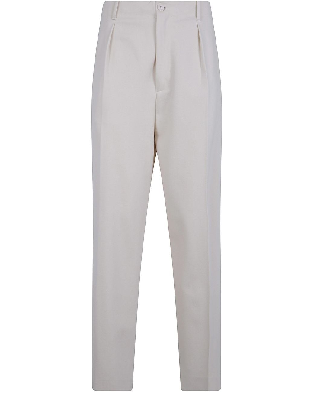 Semicouture Gray "Tera" Wide Leg Trousers