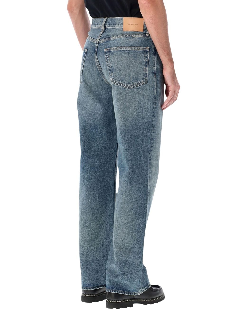 sunflower Blue Loose Jeans for men
