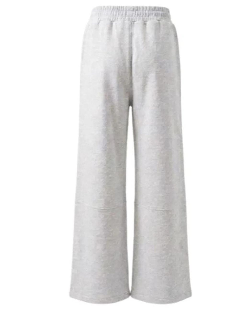 Off-White c/o Virgil Abloh Gray Melange Jersey Wide Trousers