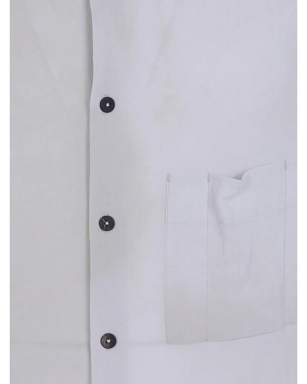 Ziggy Chen Blue Small Collar Pocket Shirt for men