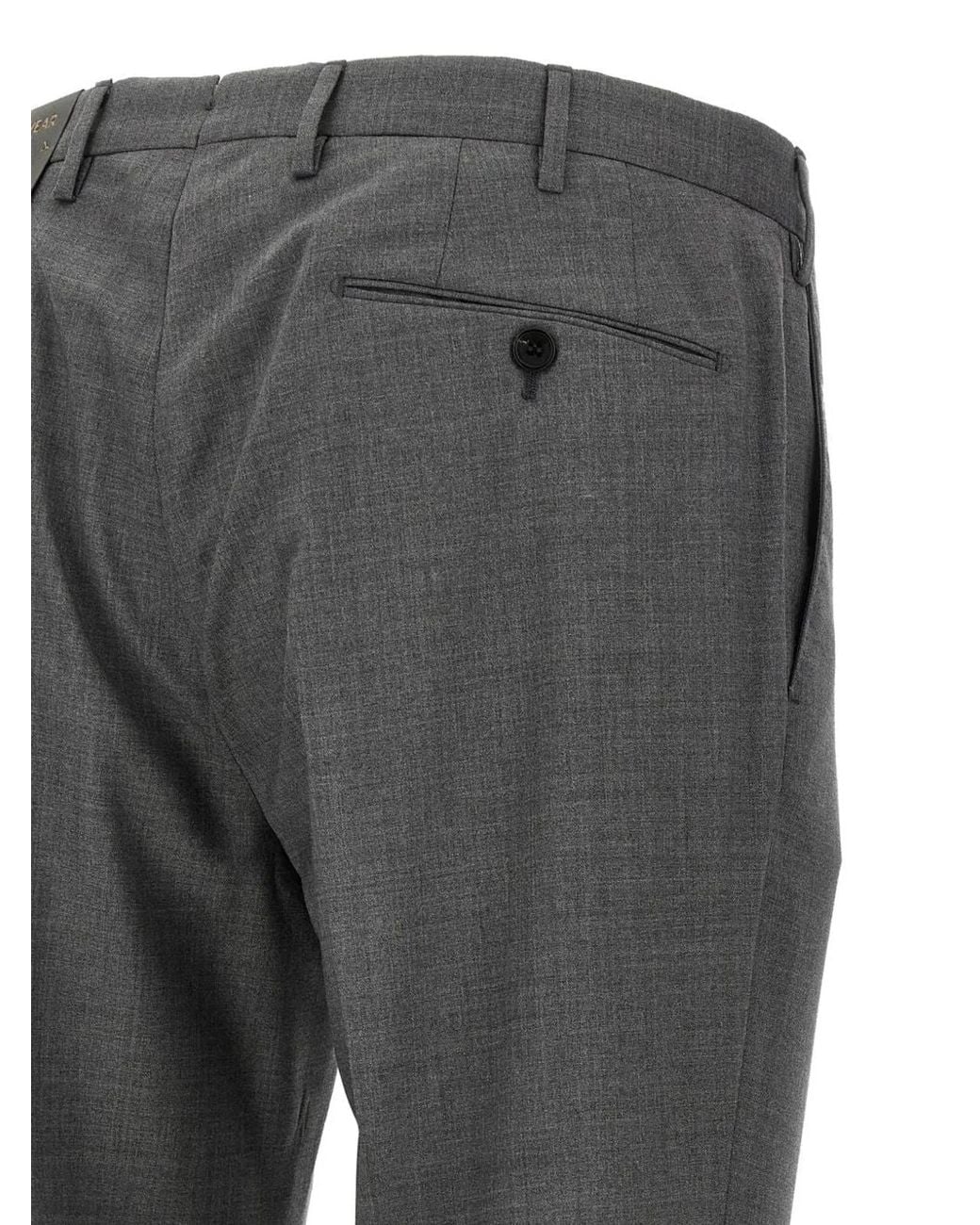 Incotex Gray Classic Chino Trousers for men
